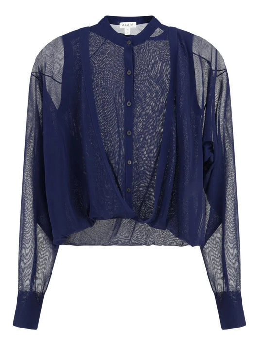 Semi-Sheer Blouse