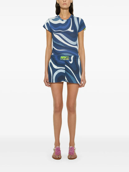 Marmo-Print Shorts