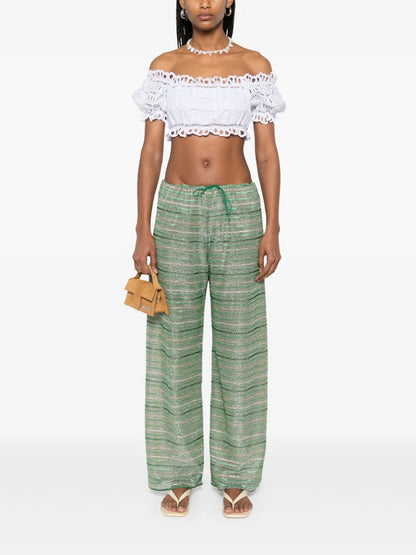 Shiny Stripes Trousers