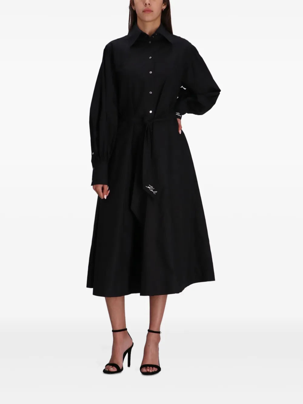 Logo-Embellished Midi Dress