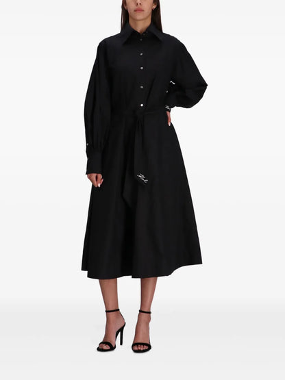 Logo-Embellished Midi Dress