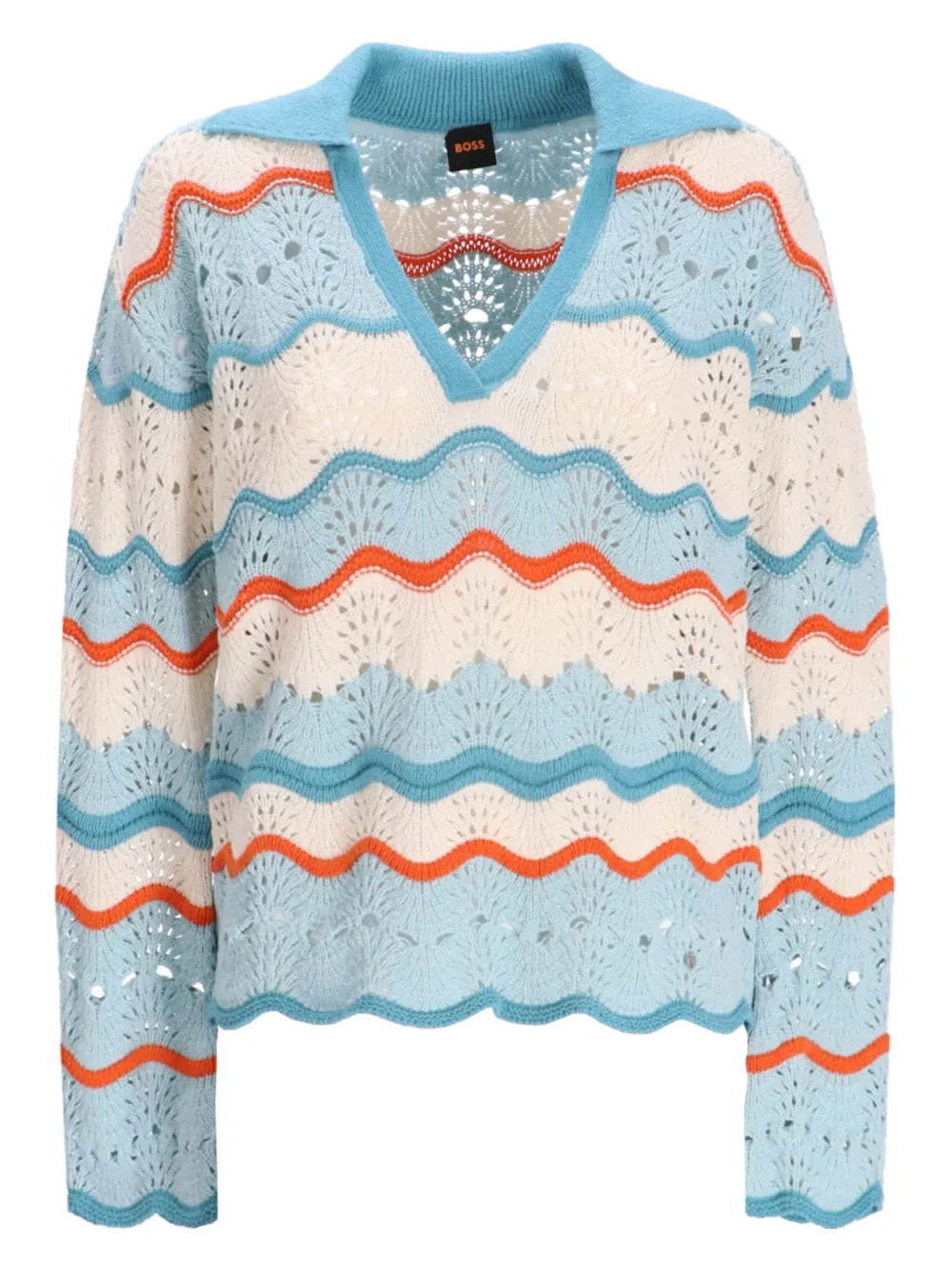 Pointelle-Knit Sweater