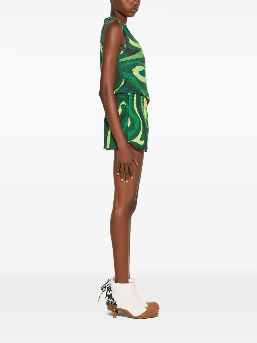 Marmo-Print Shorts