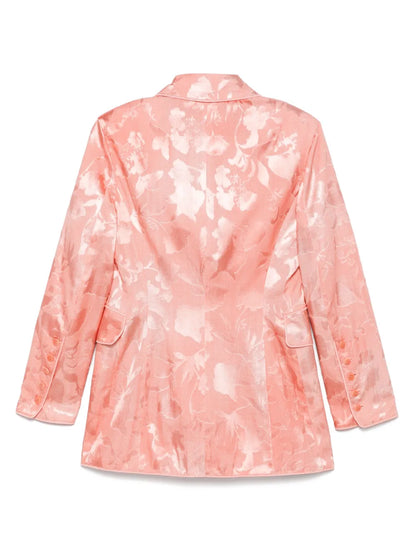 Floral-Jacquard Blazer