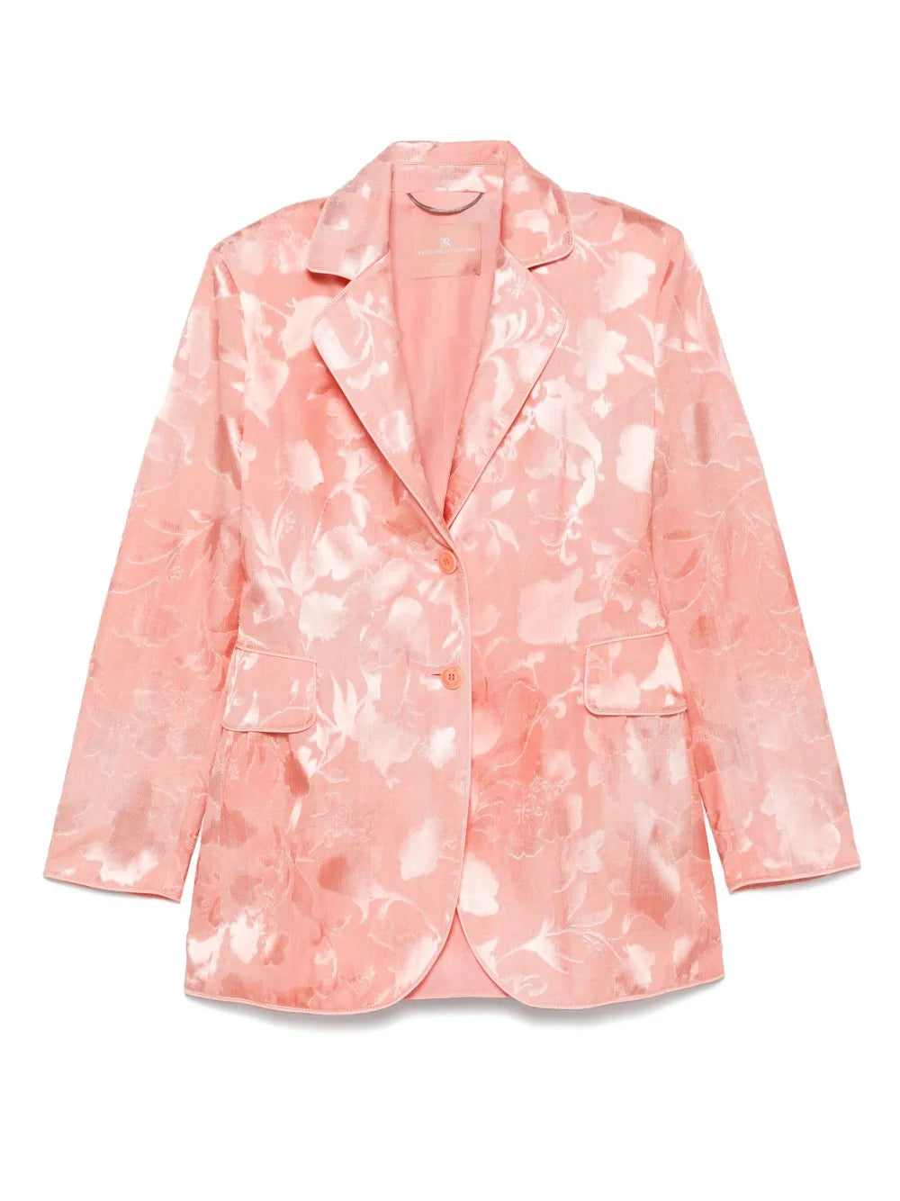 Floral-Jacquard Blazer