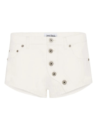 Button-Detailing Mini Shorts