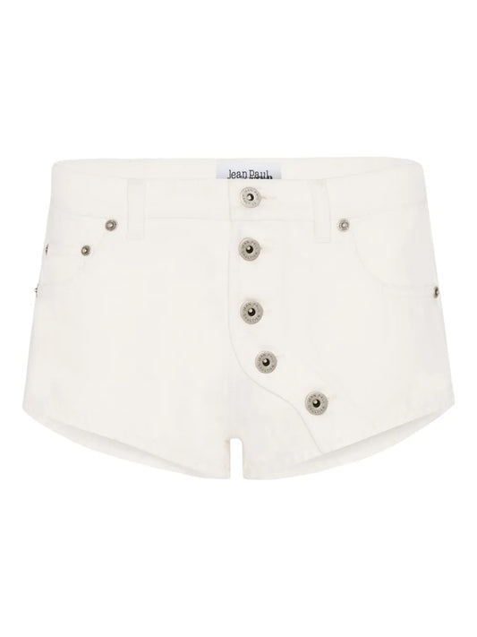 Button-Detailing Mini Shorts