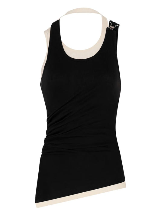 Layered Cotton Tank Top