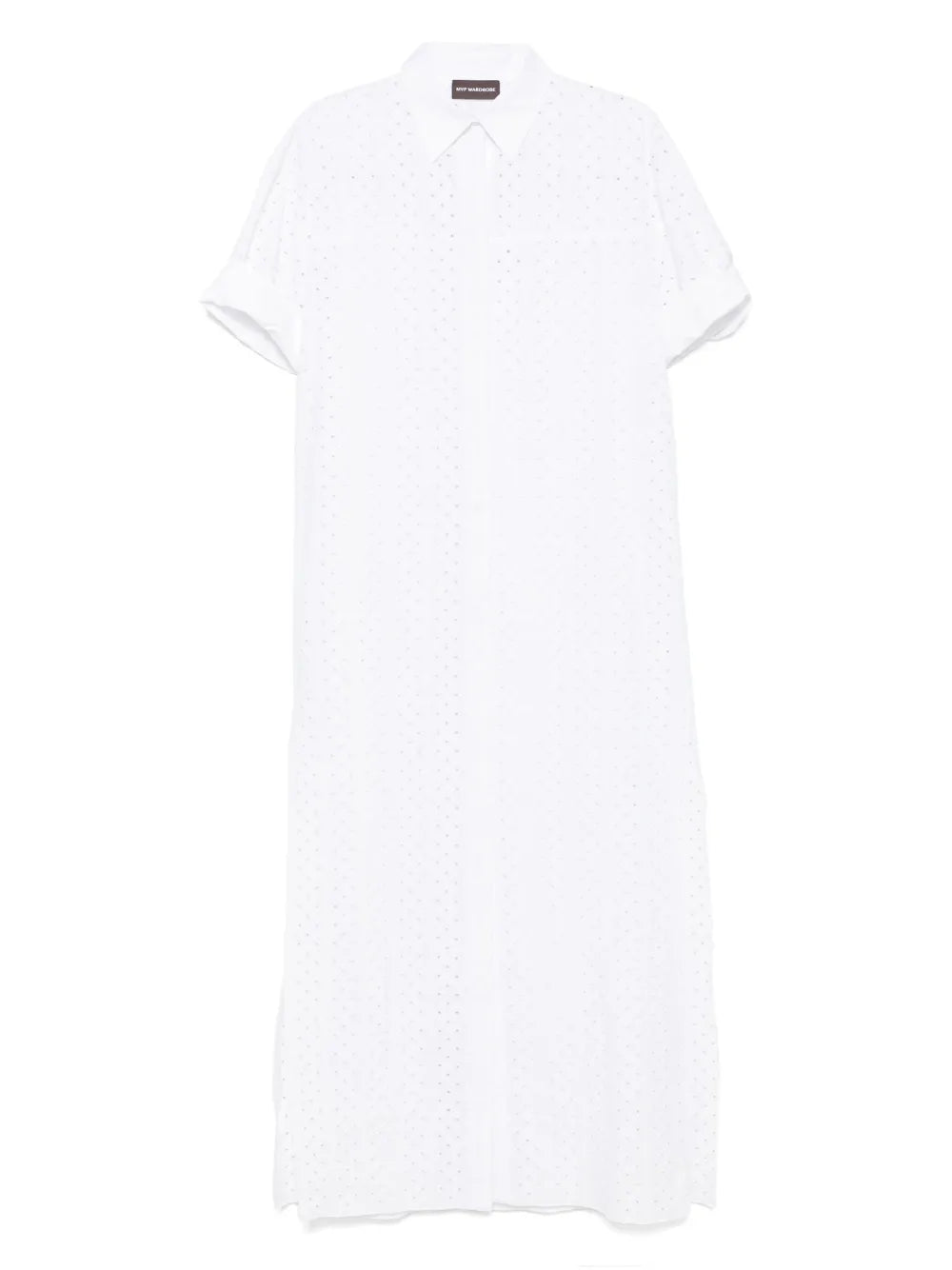 Embroidered Shirt Dress