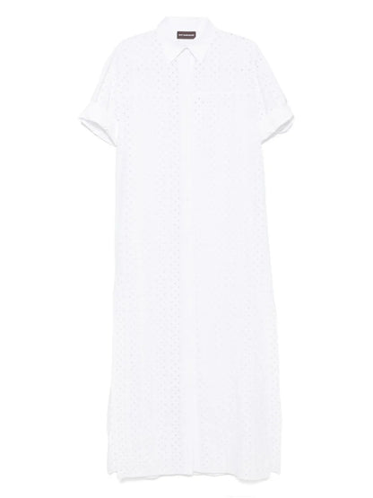Embroidered Shirt Dress