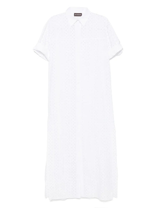 Embroidered Shirt Dress