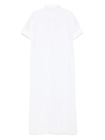 Embroidered Shirt Dress
