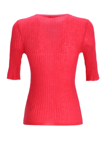 Ribbed-Knit T-Shirt