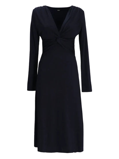 Knot-Detailed Midi Dress