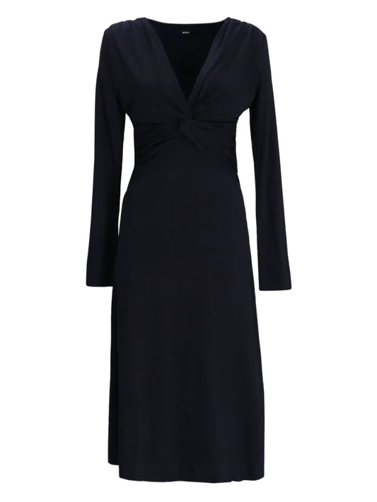 Knot-Detailed Midi Dress