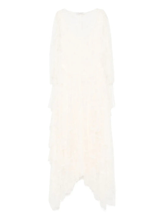 Floral-Lace Maxi Dress