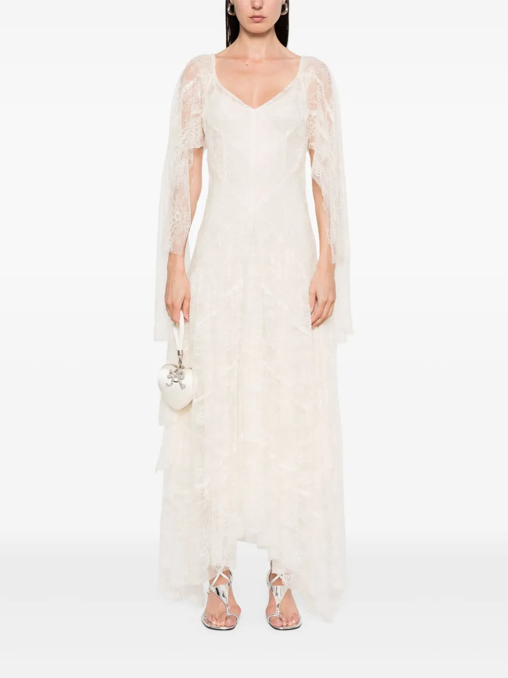 Floral-Lace Maxi Dress