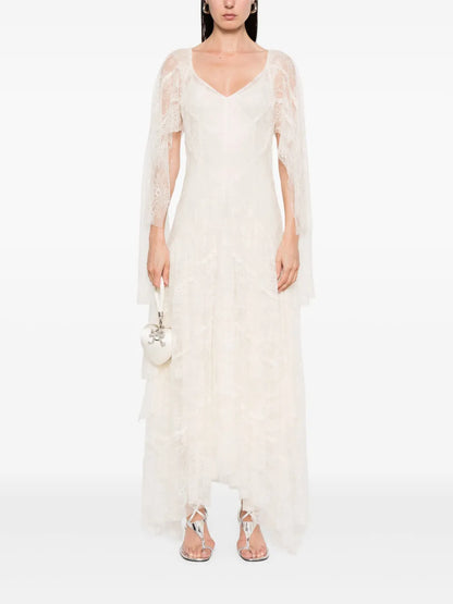 Floral-Lace Maxi Dress