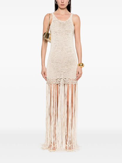 Fringed Maxi Dress
