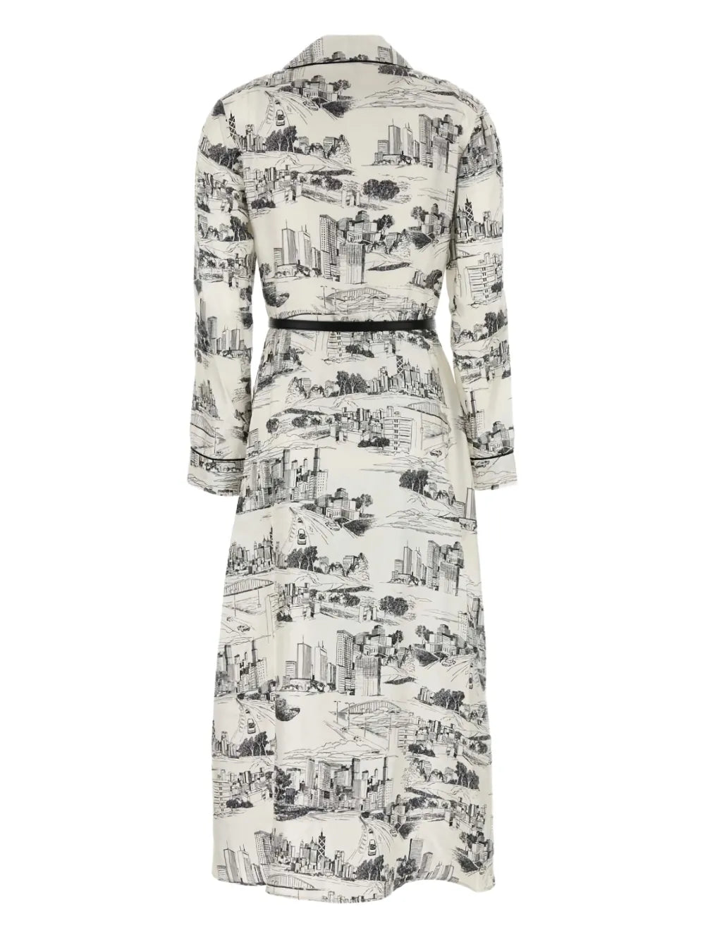 Pappa Printed Long Shirtdress