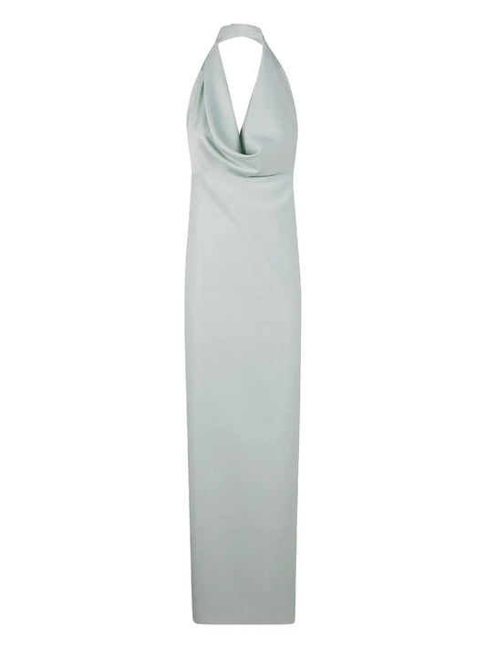 Draped Halterneck Gown