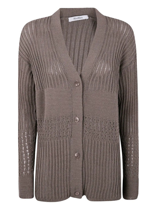 March Knitted Button-Up Cardigan