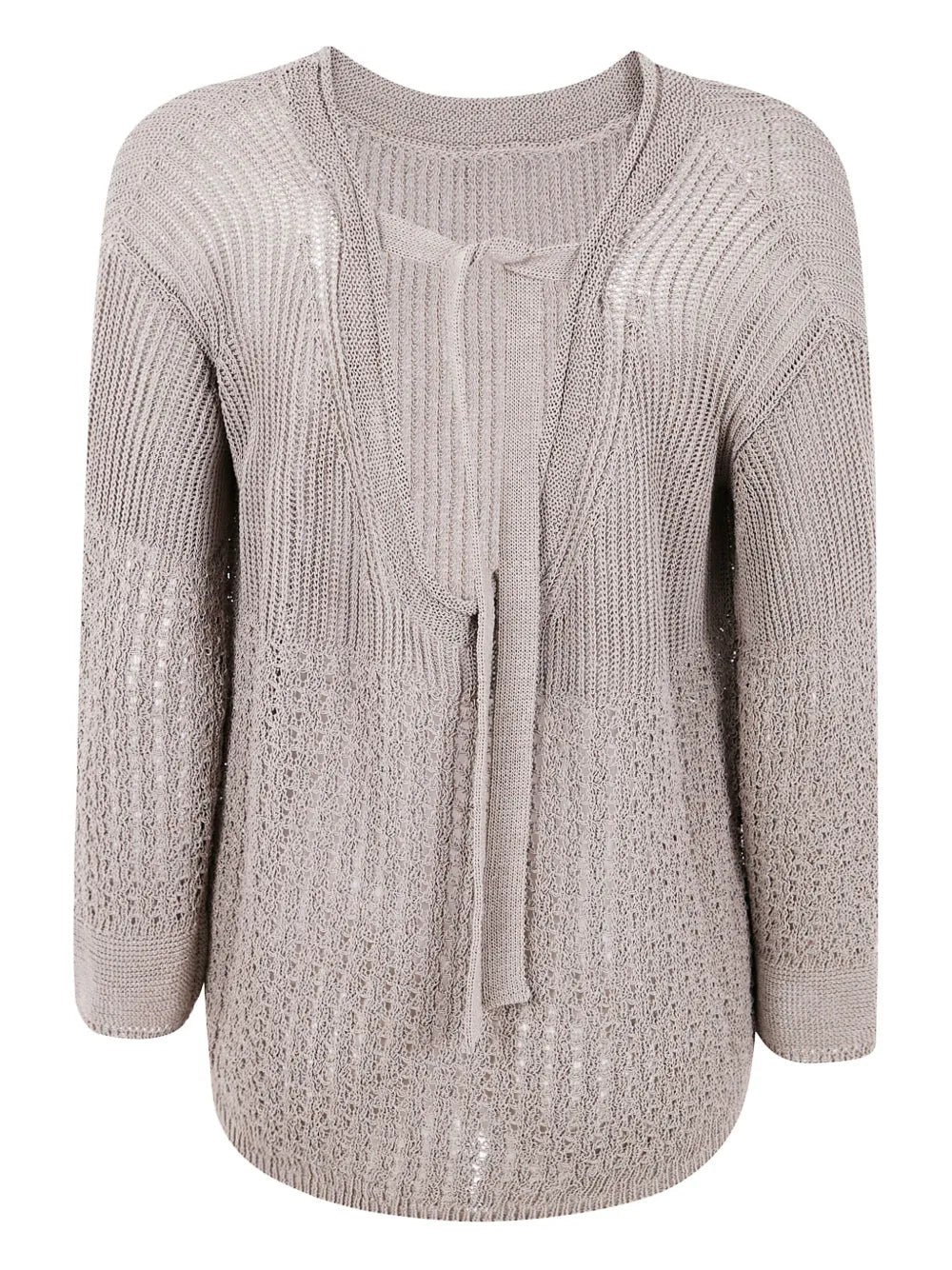 Knitted Open-Back Sweater