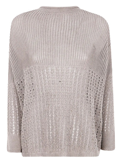 Knitted Open-Back Sweater