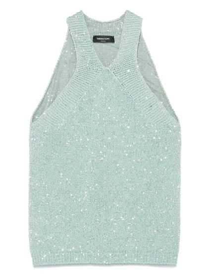 Sequin-Embellished Top