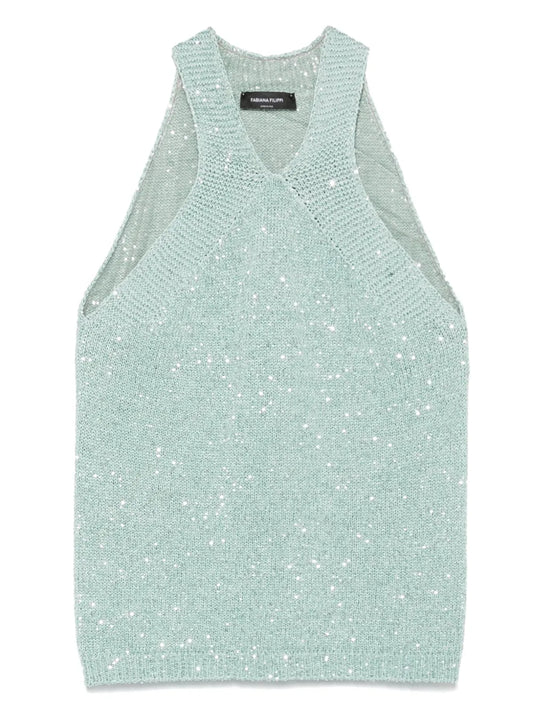Sequin-Embellished Top