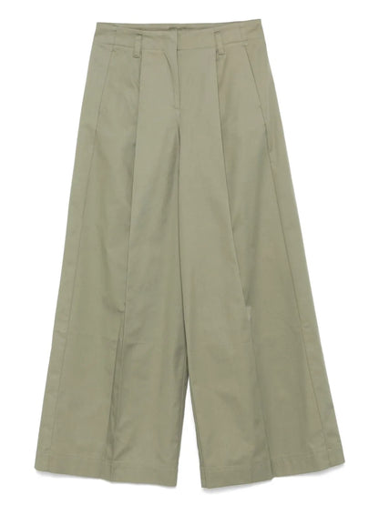 Adjustable-Belt Palazzo Pants