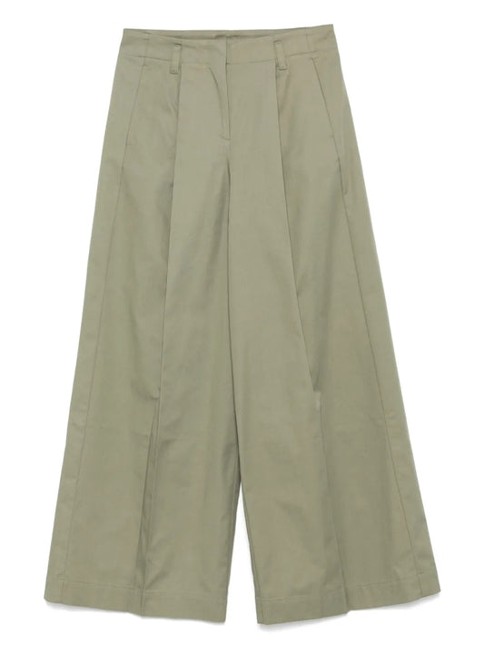 Adjustable-Belt Palazzo Pants