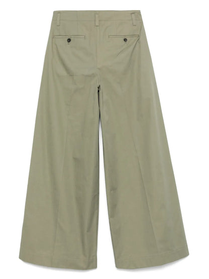 Adjustable-Belt Palazzo Pants