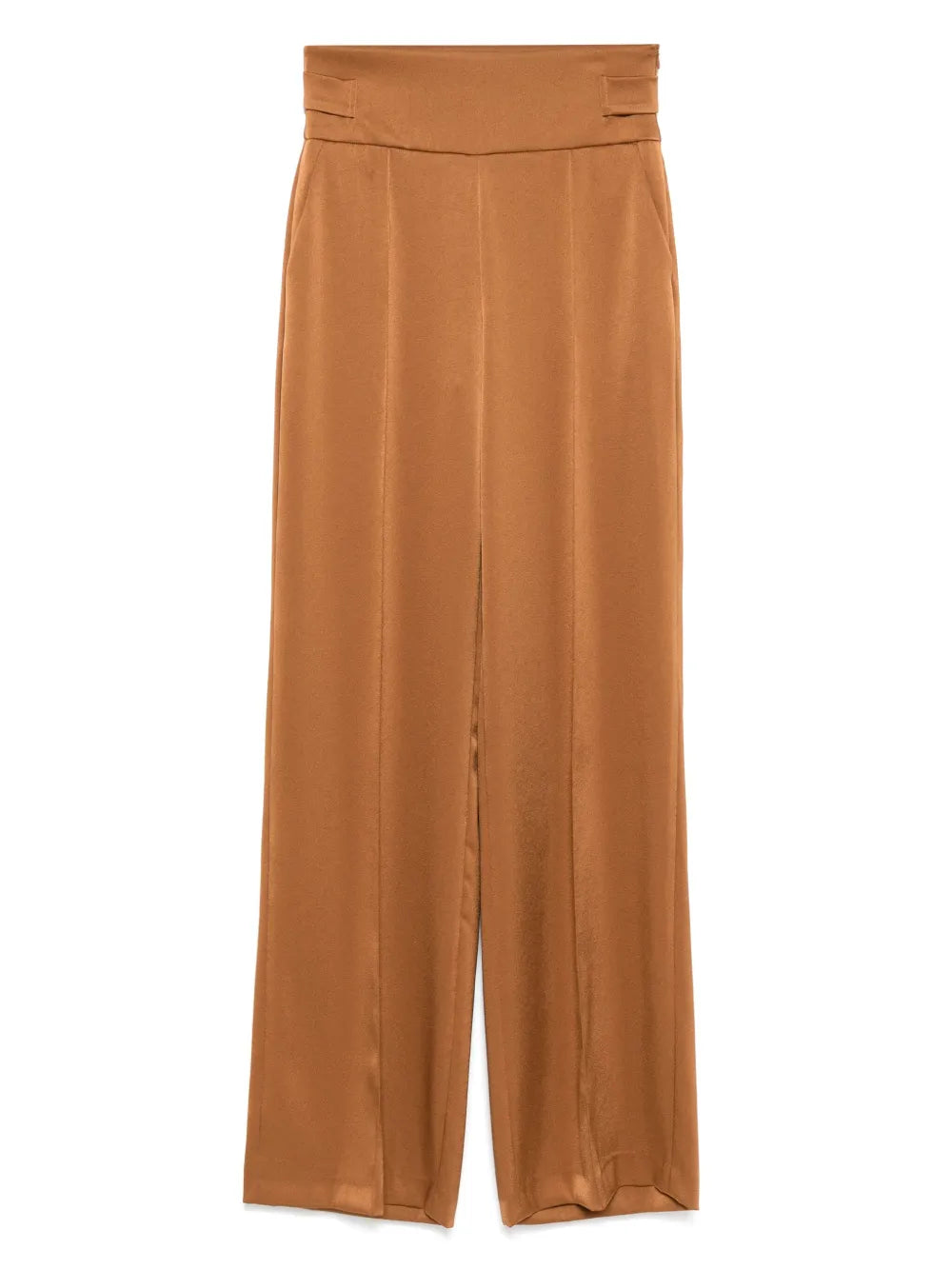 Satin Straight-Leg Trousers