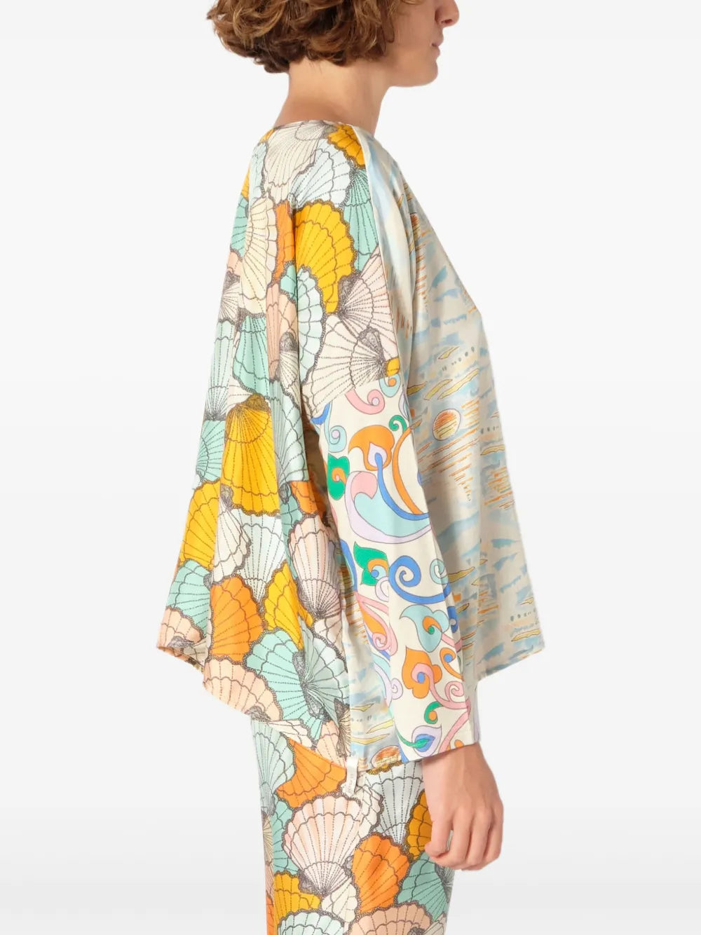 Mix-Print Blouse