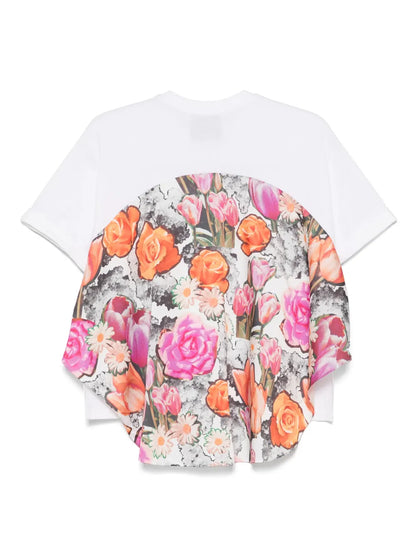 Floral-Detailed T-Shirt