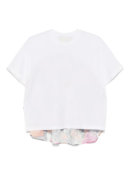 Floral-Detailed T-Shirt
