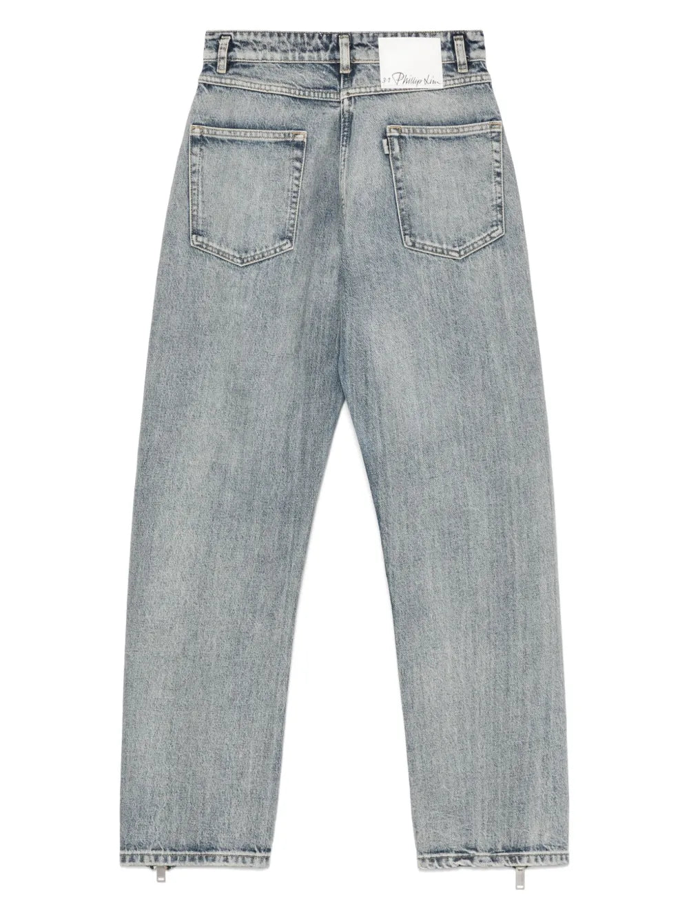 Zip-Detailed Jeans