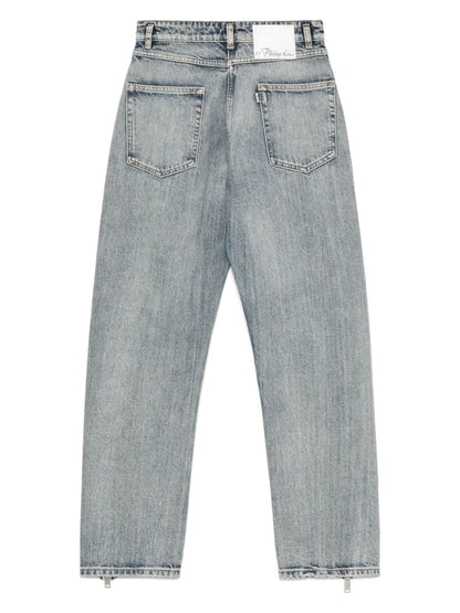 Zip-Detailed Jeans