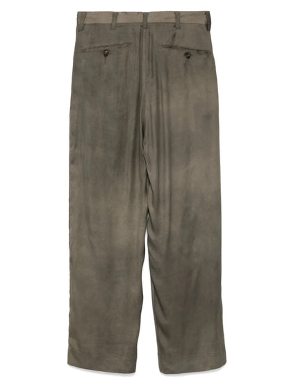 Collaged Wide Leg Trousers