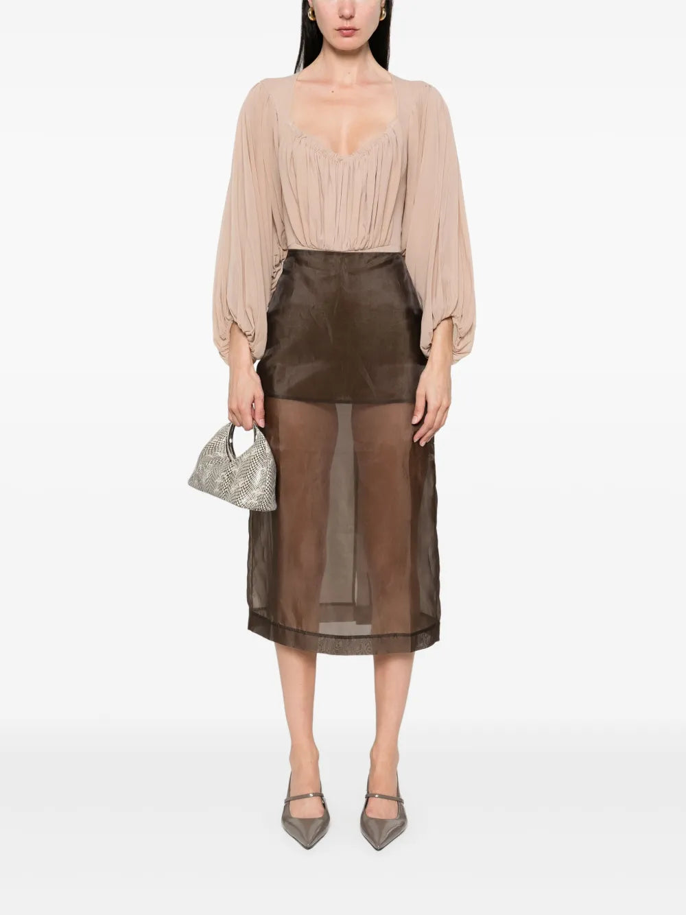 Draped Bodysuit