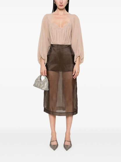 Draped Bodysuit