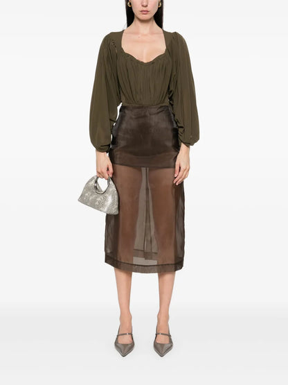 Draped Bodysuit