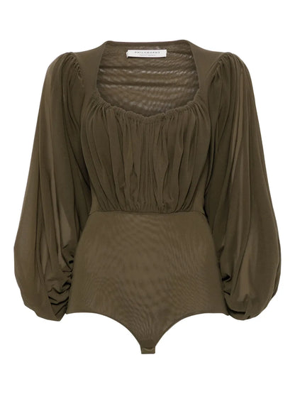 Draped Bodysuit