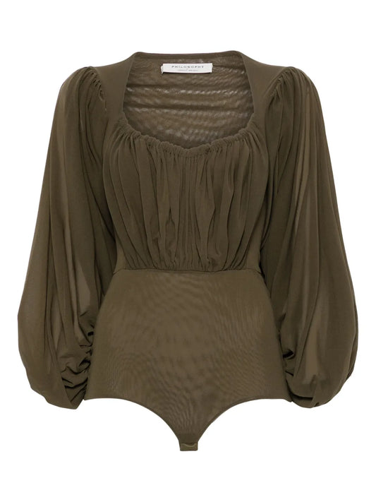 Draped Bodysuit