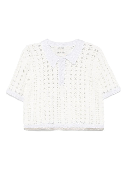 Knitted Polo Top
