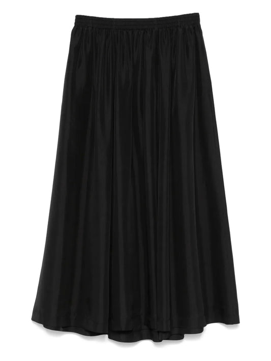 Silk Midi Skirt