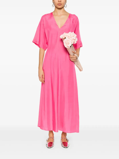 Habotal Silk Maxi Dress