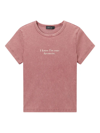 Slogan Print T-Shirt