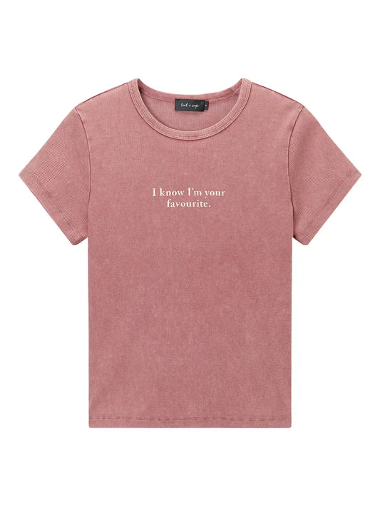 Slogan Print T-Shirt